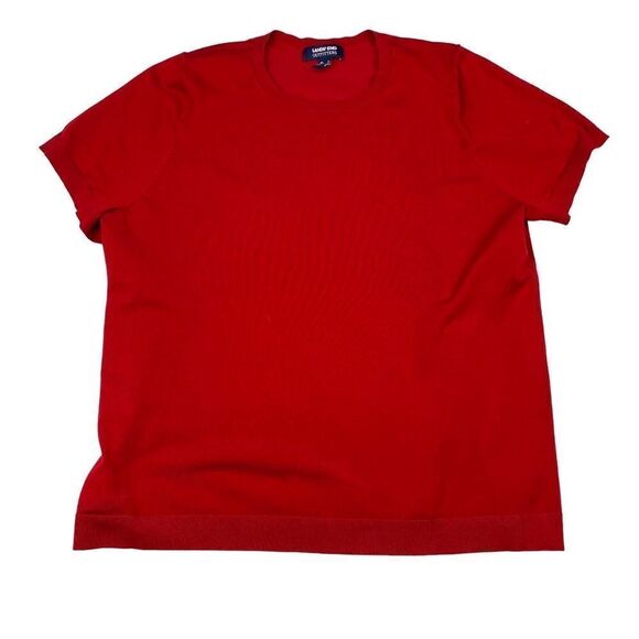 Lands' End Plus Size Short Sleeve Performance Sweater - Picture 2 of 5